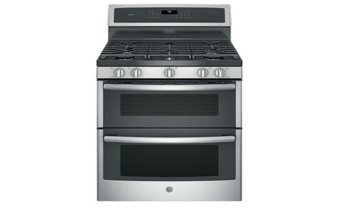 GE Free Standing, Gas Range, 30 inch Exterior Width, Self Clean, Convection, 5 Burners,  Stainless Steel colour